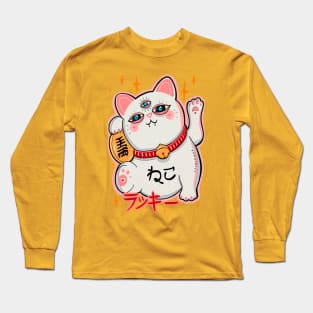 Lucky cat manekineko COLORS Long Sleeve T-Shirt